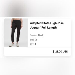 Lululemon Athletica Black Joggers